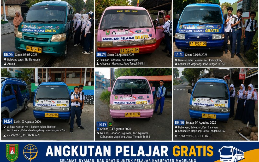 Dinas Perhubungan Kabupaten Magelang Hadirkan Layanan Angkutan Pelajar Gratis untuk Mendukung Keselamatan Siswa